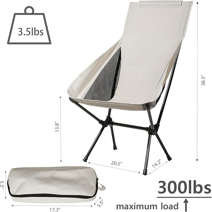 Wind Tour Portable Camping Chair Foldable Outdoor Chair - Image 3
