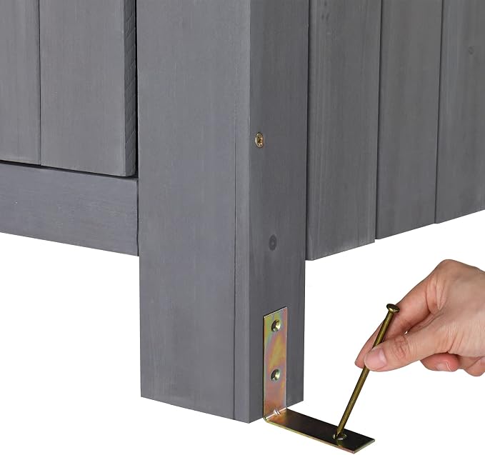 Outvita Outdoor Storage Shed, 70 Inch, Waterproof Tool Storage Cabinet - Image 4