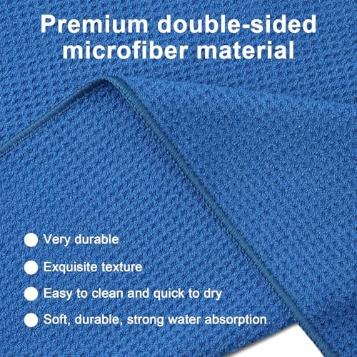 3 Pack Golf Towels with Carabiners, Durable Microfiber - Image 5