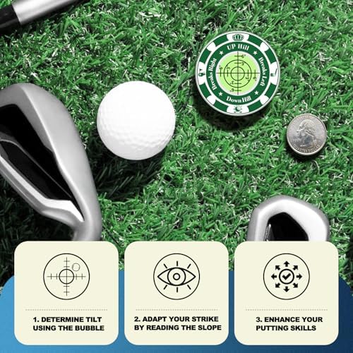 2 Pack Golf Green Reader, Ball Marker - Image 5