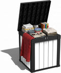 ROJIK 50 Gallon Resin Deck Box, Lockable Waterproof Weatherproof Outdoor by ROJIK