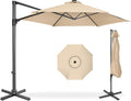 Best Choice Products 10ft Offset Cantilever Hanging Market Patio Umbrella by Unknown
