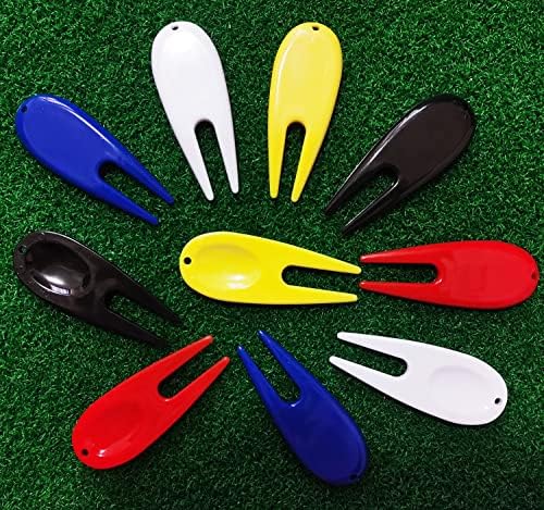 Adhere Golf Divot Repair Tools Plastic Golf Pitchforks 10/20pcs 5 Colours Mix - Image 4