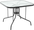 Patio Dining Table for 4 with Umbrella Hole | Outdoor 5 Piece Dining Set 36" x by Villeston
