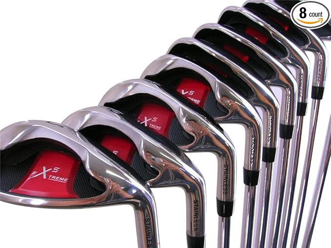 Extreme X5 Wide Sole iBRID Iron Set Complete 8-Piece Men's Iron Set (4-SW) Right Handed Regular Flex R Flex Club