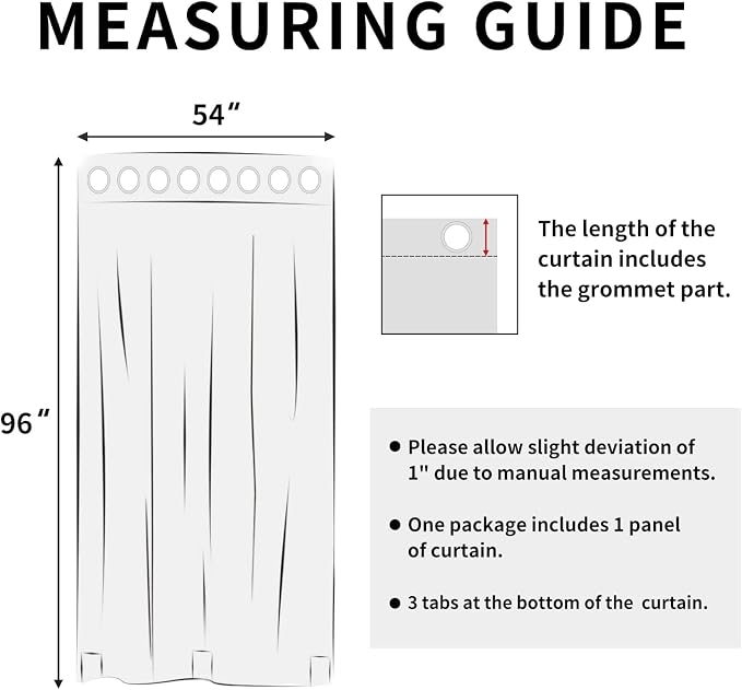 Easy-Going Outdoor Curtains for Patio 1 Panel, 54x96 inch, Weatherproof Privacy - Image 8