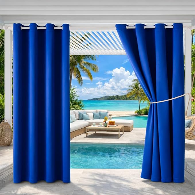 DIVA EN CAMINO DEC Outdoor Patio Curtain Waterproof Darkening Thermal Insulated by DivaenCamino
