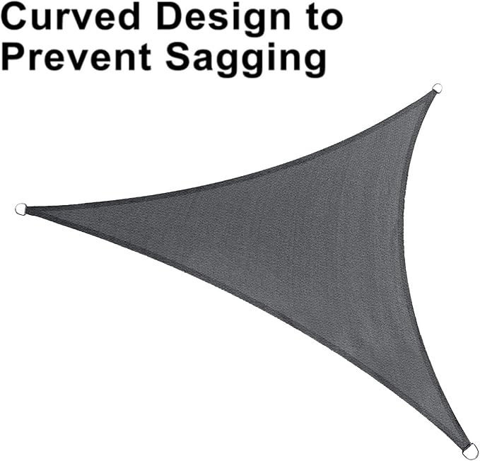 LOVE STORY 12' x 12' x 12' Triangle Sun Shade Sail - Image 6