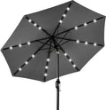 Best Choice Products 10ft Solar Polyester LED Lighted Patio Umbrella w/Tilt by Unknown