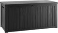 Outdoor Storage Box, 150 Gallon Waterproof Deck Box, Piston-Assisted Resin Trunk by GraceYourYard