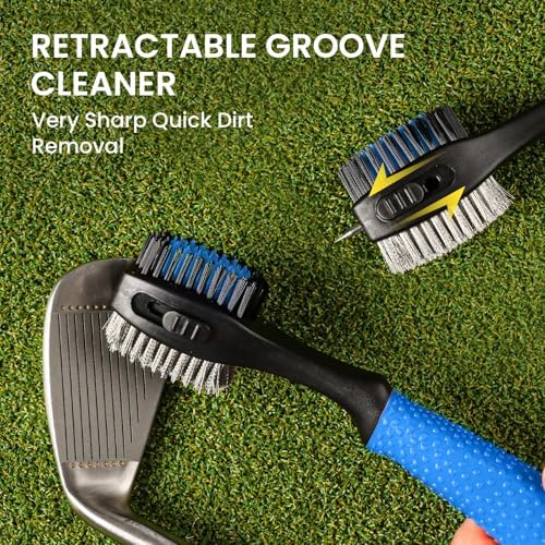 FINGER TEN Retractable Golf Club Cleaner Brush - Image 4