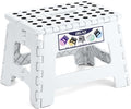 Delxo 9 Inch Kids Step Stool, 300 Lbs Folding Step Stool by Delxo
