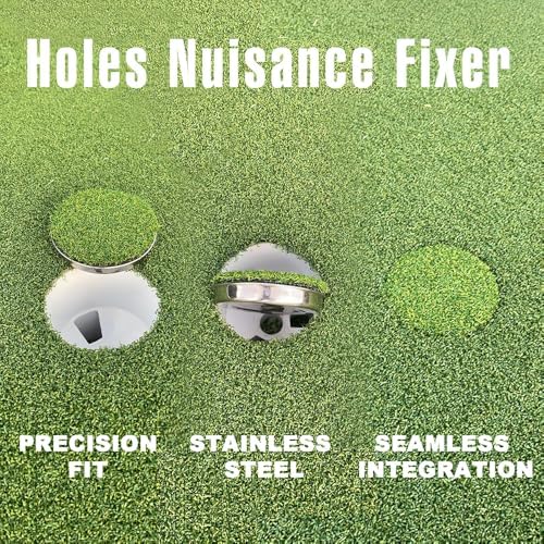 Golf Hole Cup Putting Green for Backyard Practice Putting Green Hole Simulated - Image 6