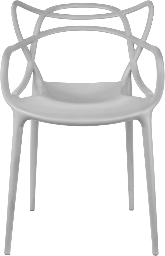 2xhome Modern Dining Chair | Stackable Indoor or Outdoor Entangled Side Chair | - Image 4