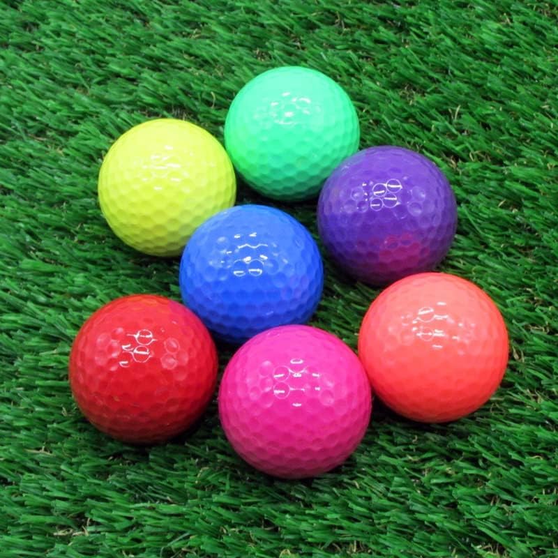 Colored Golf Balls 8pcs Practice Mini Balls Fun Set by Xwejek