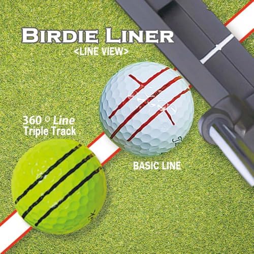 BIRDIE79 360-Degree Golf Ball Marker Alignment Tool Kit, 3 Pens, Gift Box - Image 3
