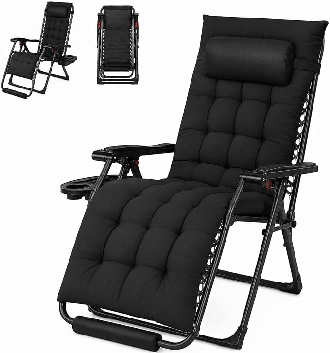 Yaheetech 26" Zero Gravity Chair Adjustable, by Unknown