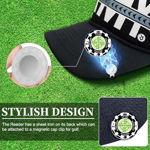 Golf Green Reader, 2 Pack Golf Ball Marker Hat Clip - Image 3