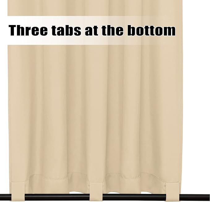 Easy-Going Outdoor Curtains for Patio 1 Panel, 54x120 inch, Weatherproof - Image 4