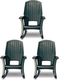 Rockaway Heavy Duty All Weather Rocking Chair, 3 Pack by Semco