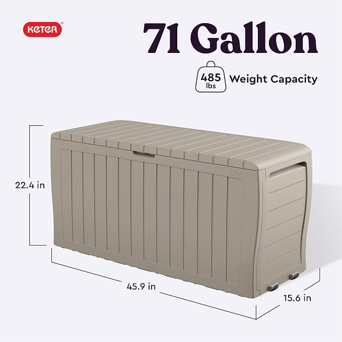 Keter Marvel 71 Gal Outdoor Storage Box - Image 2