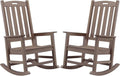 Outdoor Rocking Chairs Set of 2, Oversized Porch Rocker | Weather Resistant by PsilvamGardenFurniture