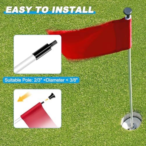 PATIKIL 7 x 5 Inch Golf Flag - Image 4