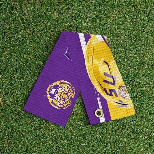 Northwest NCAA Golf Towel, Official Licensed Microfiber Waffle Fabric, - Image 3