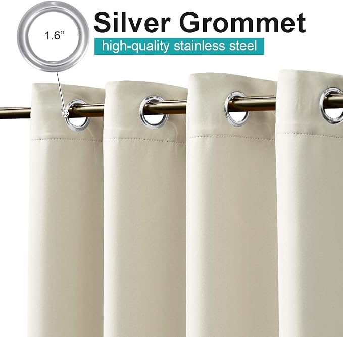 NICETOWN 2 Panels Outdoor Curtains - Image 2