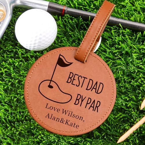 EDSG Personalized Leather Golf Tee Holder Bag Tag - Image 6