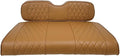 Huskey Parts Company 4PCS Brown Golf Cart Seat Covers Diamond Stitch Compatible with Yamaha Drive G29 2007-2016, Drive 2 2017+, Marine Grade Vinyl, Custom Fit, Staple On