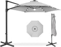 Best Choice Products 10ft Solar LED Offset Cantilever Hanging Market Patio by Unknown