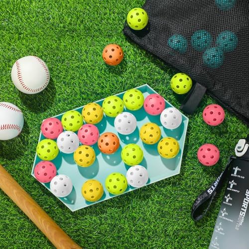 Lunmon 36 Pcs Practice Golf Balls Baseball 42mm Small - Image 3