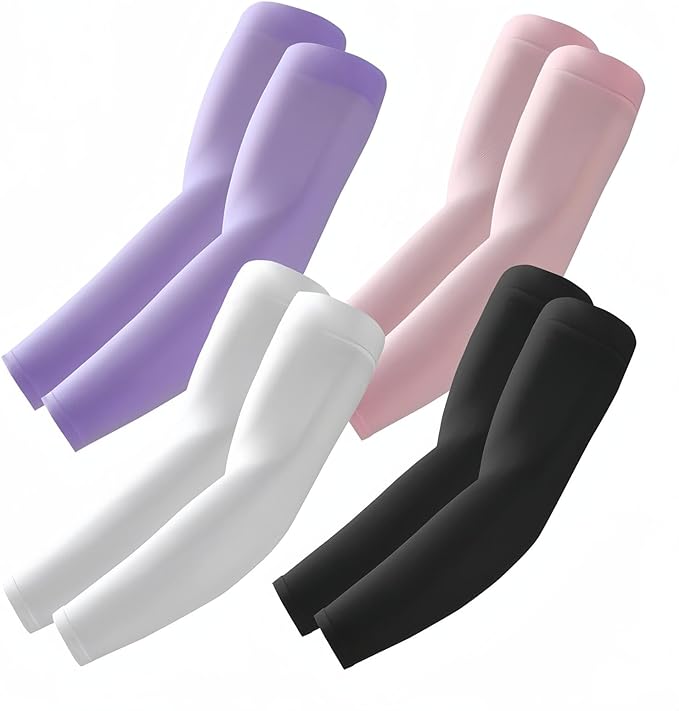 Arm Sleeves, Cooling UV Sun Protection Sports Compression for Men/Women