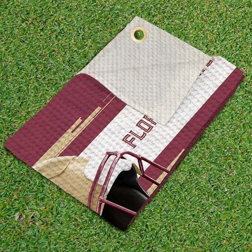 Northwest NCAA Golf Towel, Official Licensed Microfiber Waffle Fabric, - Image 2