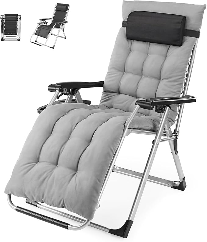 NEWBULIG Zero Gravity Chair, Folding Patio Recliner by NEWBULIG