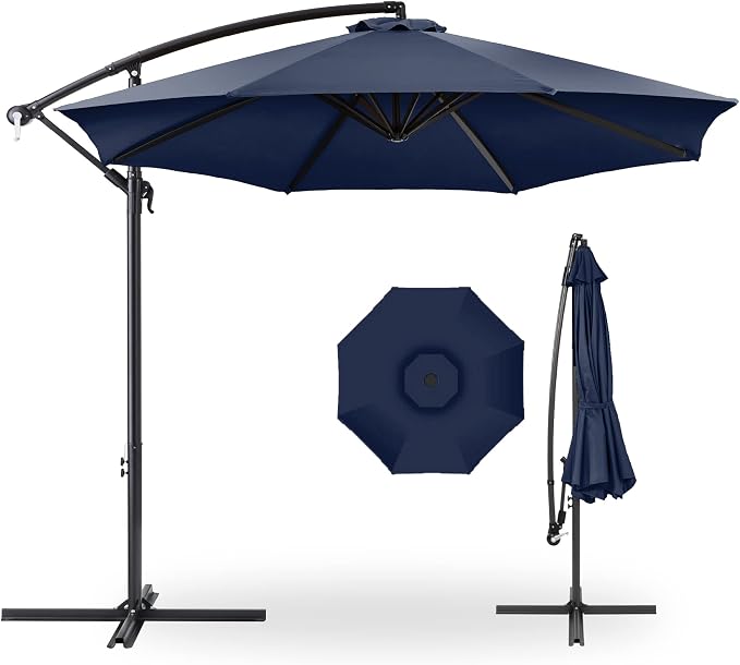 Best Choice Products 10ft Offset Cantilever Hanging Market Patio Umbrella by Unknown