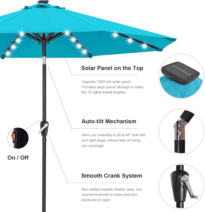 ABCCANOPY Solar Led Patio Umbrella - Image 6