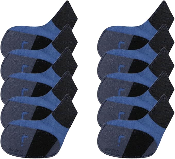 I Golf Iron Headcovers 10pcs PU Fit Both Right-Handed Clubs Golf Club Protector for Titleist Callaway Ping Taylormade Fit More Brands Golf Iron.