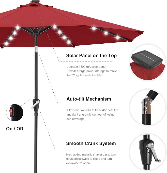 ABCCANOPY Solar Led Patio Umbrella - Image 8