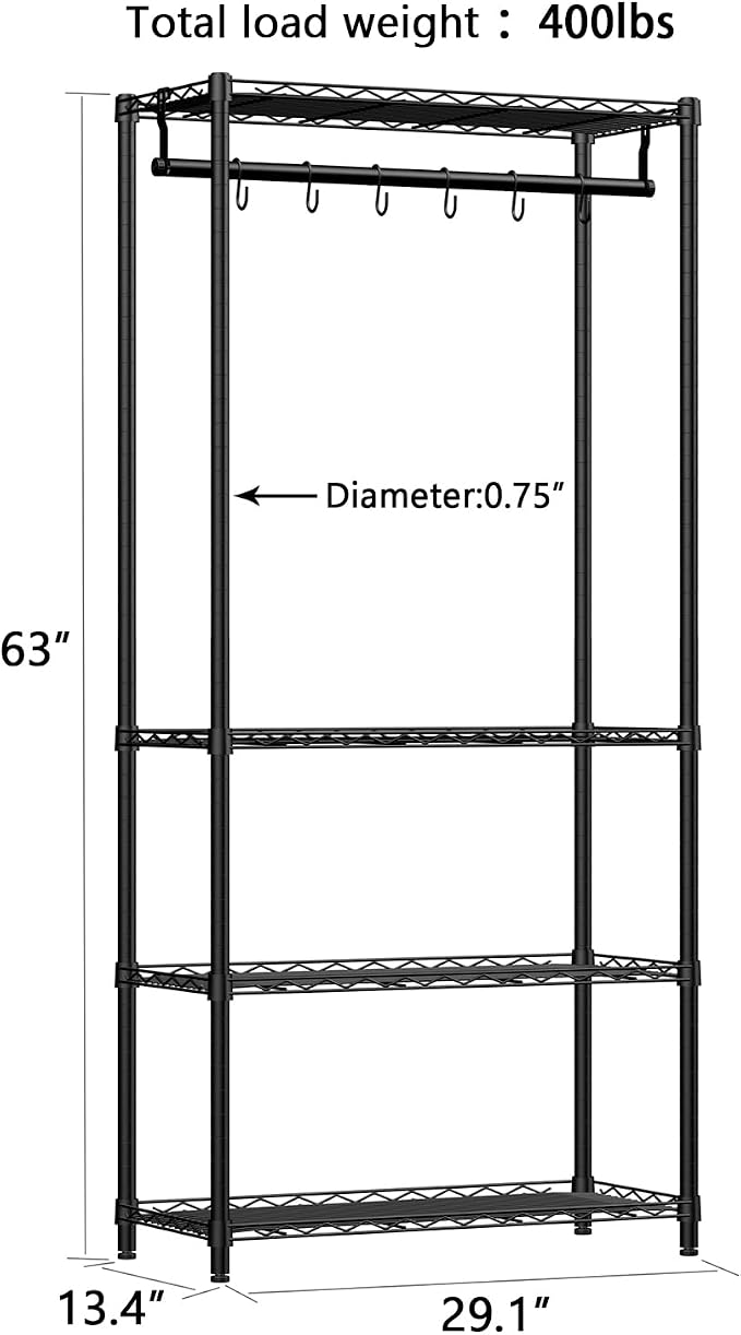 Xiofio Plant Shelf for Indoor Plants Outdoor, Metal Plant Stand, Tier Plant - Image 6