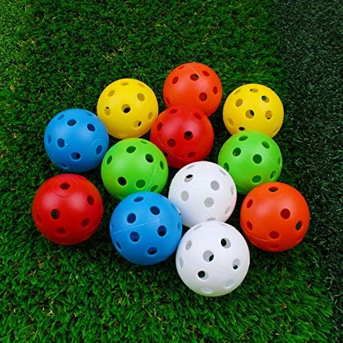 Crestgolf 50pcs Plastic Golf Training Balls – Airflow Hollow 40mm Golf Balls - Image 3