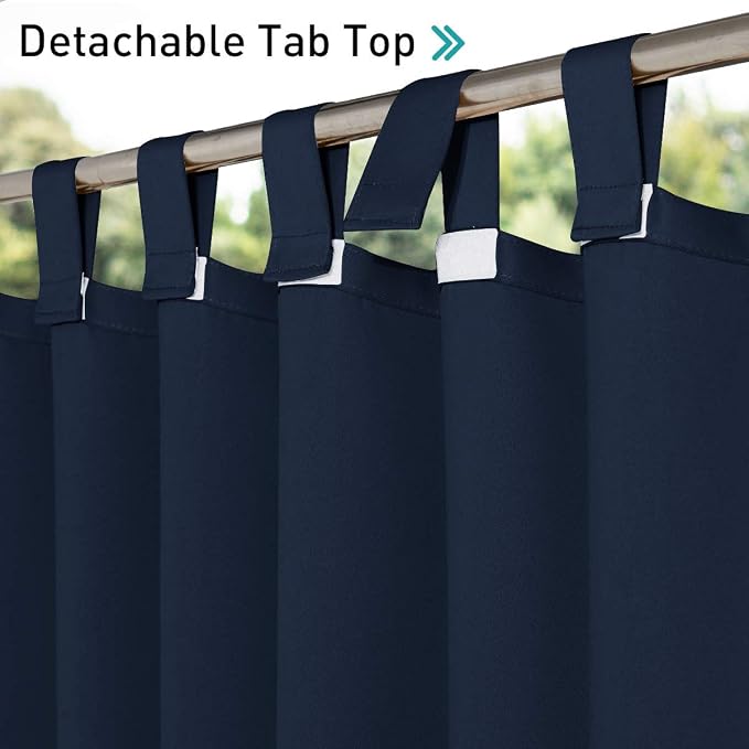 NICETOWN 2 Pieces Blackout Outdoor Curtainss - Image 3