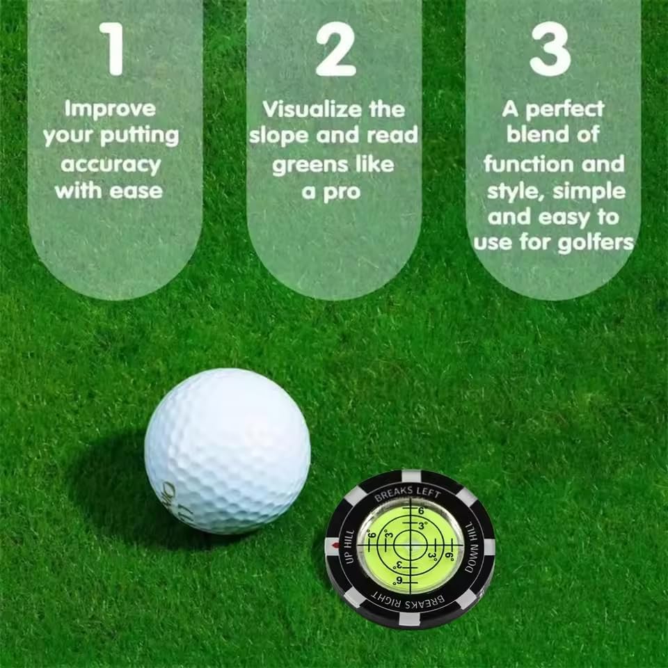 High Precision Golf Tools Leveler Clear&Transparent Ball Marker Golf Slope - Image 2