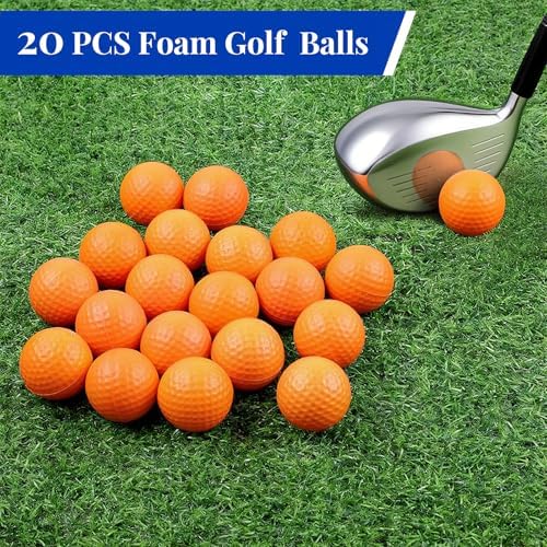 20 Pack Practice Golf Balls, 41mm Foam Golf Balls, Limited Flight Design - Image 6