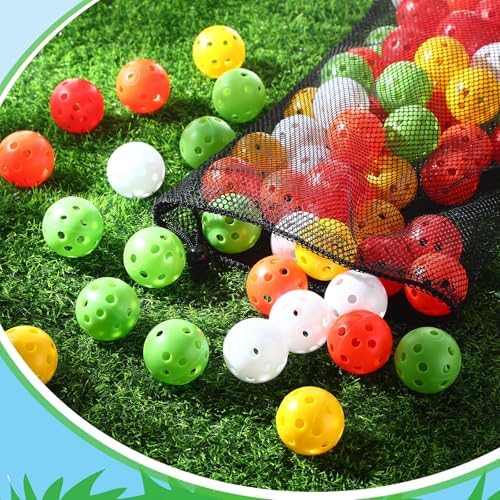 MiniInflat 80 Pcs Practice Golf Balls Plastic 42mm - Image 4