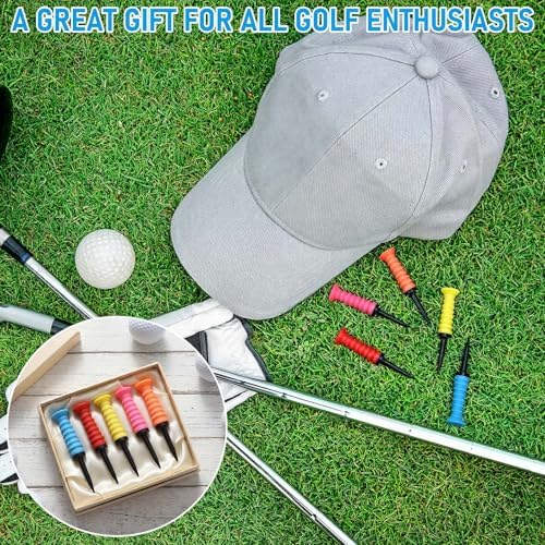 Outus 20 Pack 3 1/4 Inch Plastic Golf Tees, Soft Rubber Top - Image 6