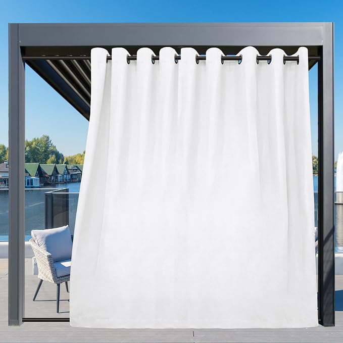 Easy-Going Outdoor Curtains for Patio 1 Panel, 150x84 inch, Weatherproof - Image 3