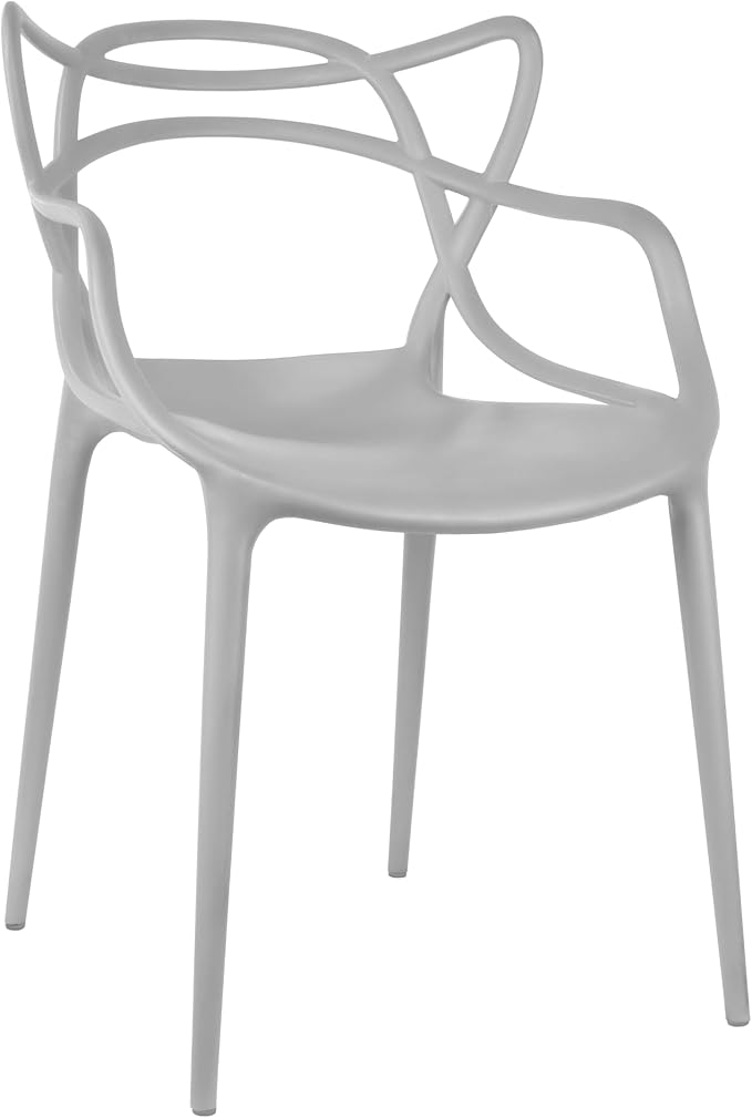 2xhome Modern Dining Chair | Stackable Indoor or Outdoor Entangled Side Chair | - Image 5
