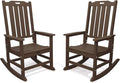 THOEOE Outdoor Rocking Chairs Set of 2, Oversized Patio Rocking Chair | HDPE by THOEOE